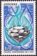 ANDORRA, FRENCH ADM. 1969 EUROPEAN WATER, DIAMOND** - Minéraux