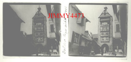 RIQUEWIHR En 1933 (Haut Rhin) - Dolder - Plaque De Verre En Stéréo - Taille 58 X 128 Mlls - Glass Slides