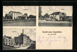 AK Capellen /Erft, Bahnhof, Mühle, Brauerei  - Other & Unclassified