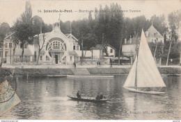 P20-94) JOINVILLE LE PONT - BORDS DE MARNE - LE CASINO TANTON - (ANIMEE - BARQUE - VOILIER - 2 SCANS) - Joinville Le Pont