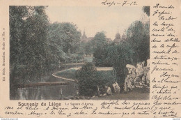 P17- SOUVENIR DE  LIEGE - LE SQUARE D 'AVROY - (OBLITERATION DE 1899 - 2 SCANS) - Liege