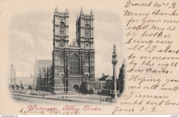 P13- LONDON - ABBEY  WESTMINSTER - (OBLITERATION DE 1902 - 2 SCANS) - Westminster Abbey