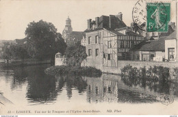 P9-14) LISIEUX  - VUE SUR LA TOUQUES ET L'EGLISE SAINT DESIR  - Lisieux