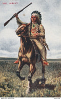 P6- INDIAN - INDIEN - HALT - ILLUSTRATEUR CHAS. GRAIG  -(2 SCANS) - Native Americans