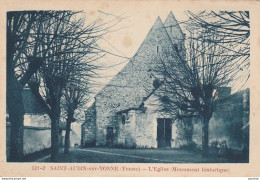 P5-89) SAINT AUBIN SUR YONNE (YONNE) L' EGLISE (MONUMENT HISTORIQUE) - (2 SCANS) - Autres & Non Classés