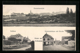 CPA Kolbsheim, Gemeindehaus M. L'Église, Château, Vue Générale  - Sonstige & Ohne Zuordnung