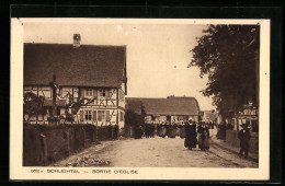 CPA Schleihtal, Sortie D`Eglise  - Andere & Zonder Classificatie