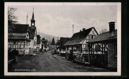 CPA Drachenbronn, Vue De La Rue Avec Des Maisons  - Sonstige & Ohne Zuordnung