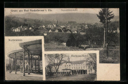 CPA Bad Niederbronn, Kurbrunnen, Kurhaus-Hotel, Vue Générale  - Andere & Zonder Classificatie