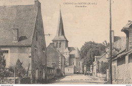 49) CHEMIRE  SUR SARTHE (MAINE ET LOIRE) GRANDE RUE - (ANIMEE - HABITANTS - 2 SCANS) - Sonstige & Ohne Zuordnung