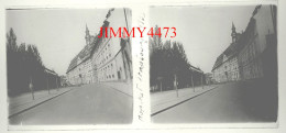 STRASBOURG En 1933 - Rue De L'Hôpital - Plaque De Verre En Stéréo - Taille 58 X 128 Mlls - Plaques De Verre