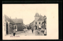 AK Rodby, Strassenpartie Mit Passanten  - Danemark