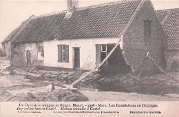 MOERZEKE - CASTEL- Overstroomingen Van Maart 1906 - Inondations De Mars 1906 - Maison Ecroulée A Castel - Hamme
