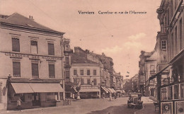 VERVIERS - Carrefour Et Rue De L'Harmonie - Brasserie Des Augustins - 1939 - Verviers