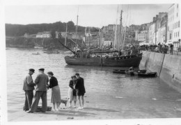 Photographie Photo Amateur Vintage Snapshot Douarnenez Bretagne - Places