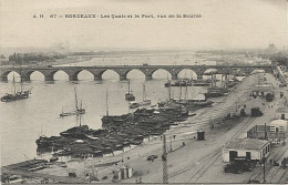 X124148 GIRONDE BORDEAUX LES QUAIS ET LE PORT VUS DE LA BOURSE - Bordeaux