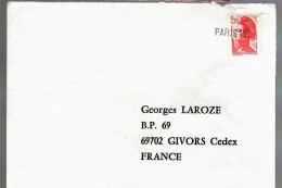 80794 -  Oblitération  Linéaire  PARIS  - 15 - 1961-....