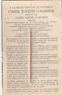 1 Renaix, Ronse, Leuven, Omer Cambier, Cordier, Ancien Combattant 1914-18 - Images Religieuses