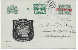 XVI Niederländischer Philatelistentag, 1925, Rückseite Blanko - Autres & Non Classés