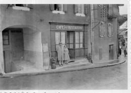 Photographie Photo Amateur Vintage Snapshot Savoie 73 Flumet Café Bistrot - Orte