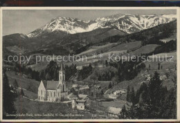 71541602 Prein Rax Ortsansicht Mit Kirche Und Alpen Prein Rax - Other & Unclassified