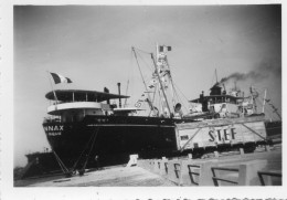 Photographie Photo Amateur Vintage Snapshot Dunkerque  Bateau Boat - Bateaux
