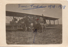 Photographie Photo Amateur Vintage Snapshot Avion Aviation WW1 Pierre Turbie - Guerra, Militares