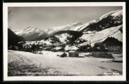 AK St. Anton Am Arlberg, Generalansicht Im Schnee  - Autres & Non Classés