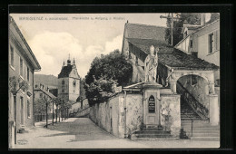 AK Bregenz A. Bodensee, Pfarrkirche Und Aufgang Zum Kloster  - Autres & Non Classés