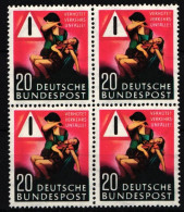 BRD 162 Postfrisch 4er Block #IR874 - Other & Unclassified