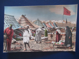 CPA CARTE POSTALE  - MAROC - SCÈNES ET TYPES  - DIFFA AU GRAND ATLAS - Autres & Non Classés