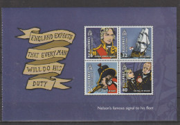 Alderney 2005 Lord Nelson Souvenir Sheet MNH/**. Postal Weight 0,04 Kg. Please Read Sales Conditions Under Image Of Lot - Alderney