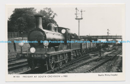 C006379 M100. Freight At South Croydon C 1920. Pamlin Prints. RP - World