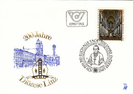 AUSTRIA POSTAL HISTORY / ARHITECTURE DIOZESE LINZ 1985 ,COVER,FDC. - FDC