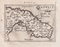 Apulia - Puglia Apulien Apulia / Italia Italy Italien / Carte Map Karte / Epitome Du Theatre Du Monde / Theatr - Estampes & Gravures