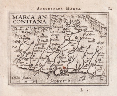 Anconitana Marca / Marca Anconitana - Marche Ancona / Italia Italy Italien / Carte Map Karte / Epitome Du Thea - Prenten & Gravure