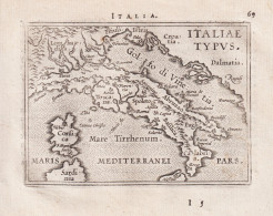 Italia / Italiae Typus - Italia Italy Italien Corse Corsica Korsika / Carte Map Karte / Epitome Du Theatre Du - Prenten & Gravure