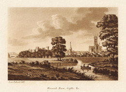 Warwick Town, Castle &c - Warwick Warwickshire England / Great Britain Großbritannien UK United Kingdom - Prenten & Gravure