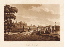 Stratford Bridge, &c - Stratford-upon-Avon Warwickshire England / Great Britain Großbritannien UK United King - Estampes & Gravures