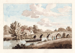 New Bridge - Newbridge Oxfordshire England / Great Britain Großbritannien UK United Kingdom - Prenten & Gravure