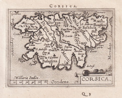 Corsica - Corse Corsica Korsika / Island Insel / France / Carte Map Karte / Epitome Du Theatre Du Monde / Thea - Prenten & Gravure