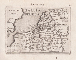 Belgica / Gallia Belgica - Belgique Belgium Belgien Nederland Niederlande Netherlands Holland / Carte Map Kart - Prints & Engravings