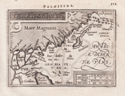 Palaestina / Terra Sancta - Israel Holy Land Palestine / Jerusalem Heiliges Land Palästina / Carte Map Karte - Estampes & Gravures