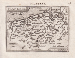 Flandria - Vlaanderen Flanders Flandre Flandern / Belgique Belgium Belgien / Carte Map Karte / Epitome Du Thea - Estampes & Gravures