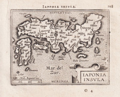 Iaponia Insula - Japan Island Nippon / Asia Asien / Carte Map Karte / Epitome Du Theatre Du Monde / Theatro De - Prints & Engravings