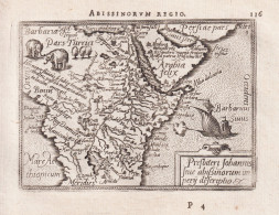 Abissinorum Regio / Presbiteri Johannis Sive Abysinorum Imperii Descriptio - East Africa Ostafrika Arabia Arab - Stiche & Gravuren