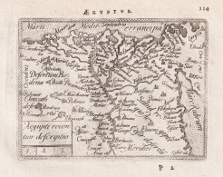 Aegyptus / Aegipti Recentior Descriptio - Egypt Ägypten Africa Afrika Afrique / Carte Map Karte / Epitome Du - Stiche & Gravuren