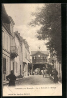 CPA Gontaud, Rue De Marmande Et L`Horloge  - Marmande