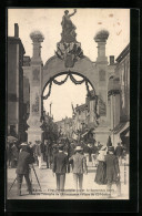 CPA Agen, Fetes Présidentielles 1906, Arc De Triomphe De L`Alimentation, Place Du XIV-Juillet  - Agen