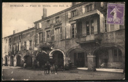 CPA Damazan, Place De Mairie, Cote Sud  - Damazan